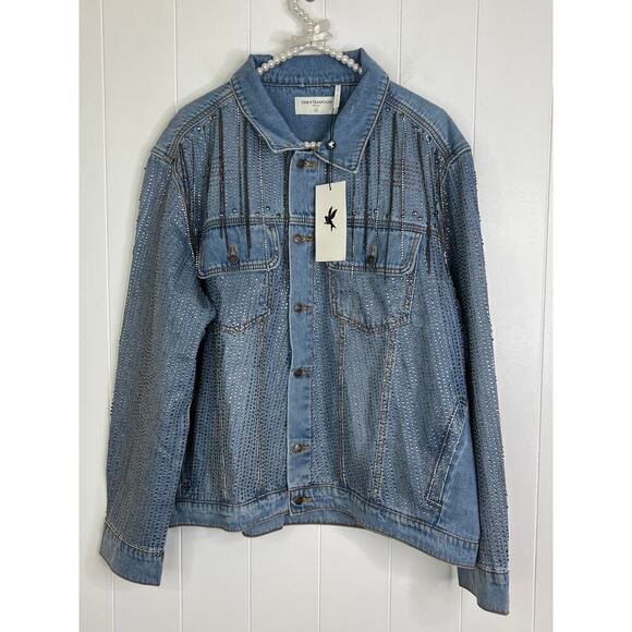NWT One Teaspoon Desert Jewel Trucker Jacket Size XXL - Picture 3 of 11